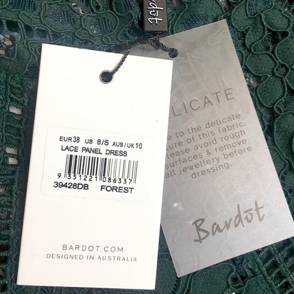 NWT Revolve x Bardot Forest Lace Panel Dress - Picture 5 of 8